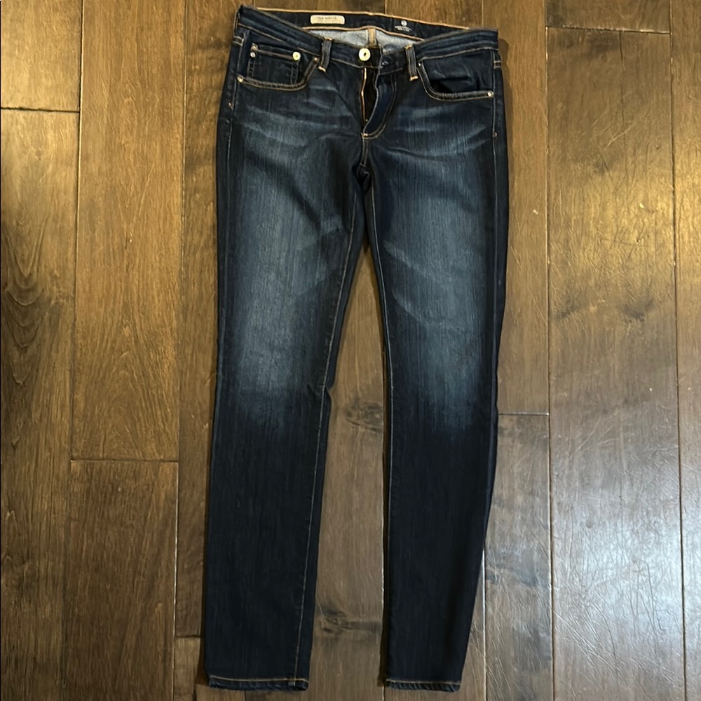 AG Stevie Slim Straight Dark Blue Women's Jeans